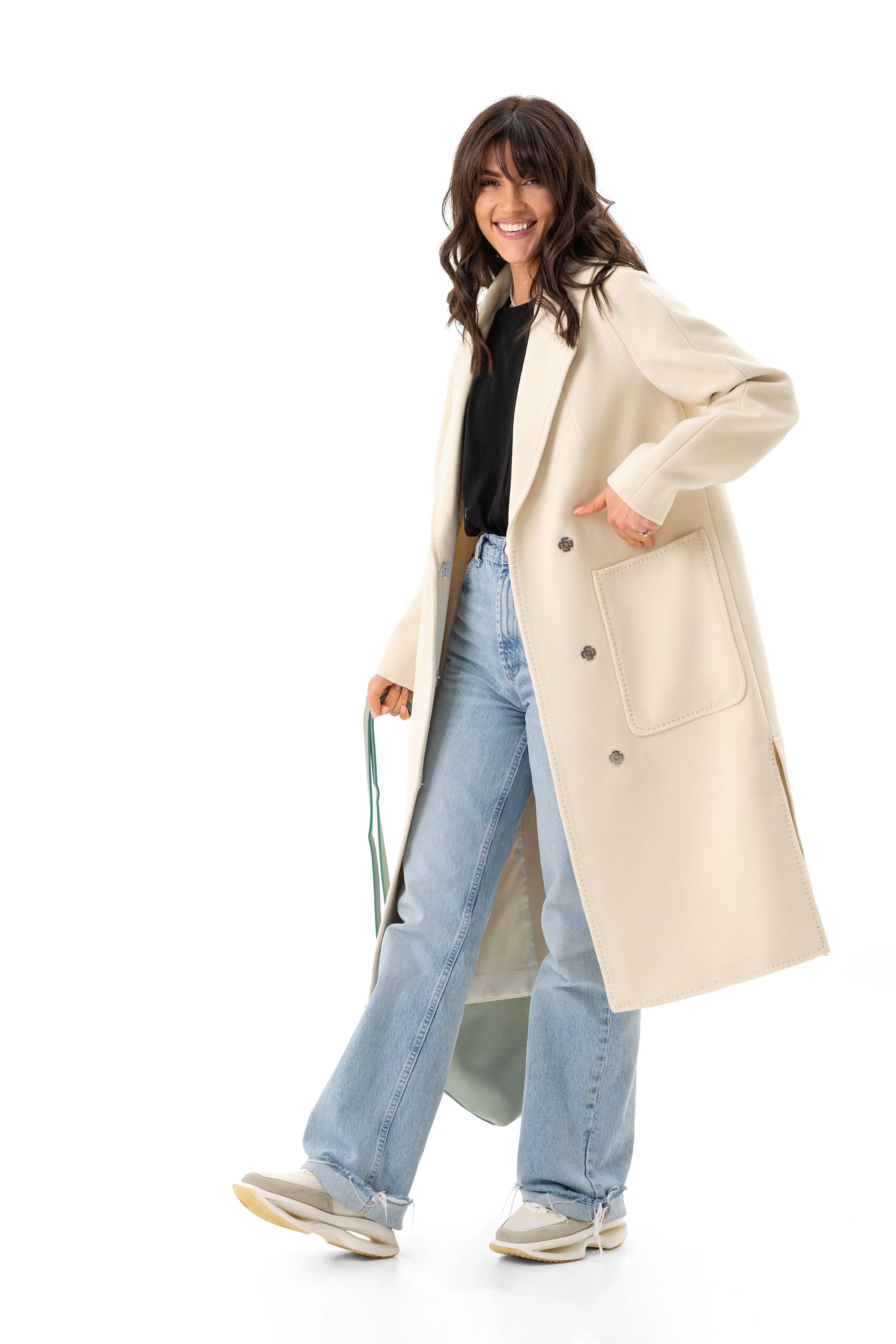 Ariana Classic Wool Blend Overcoat