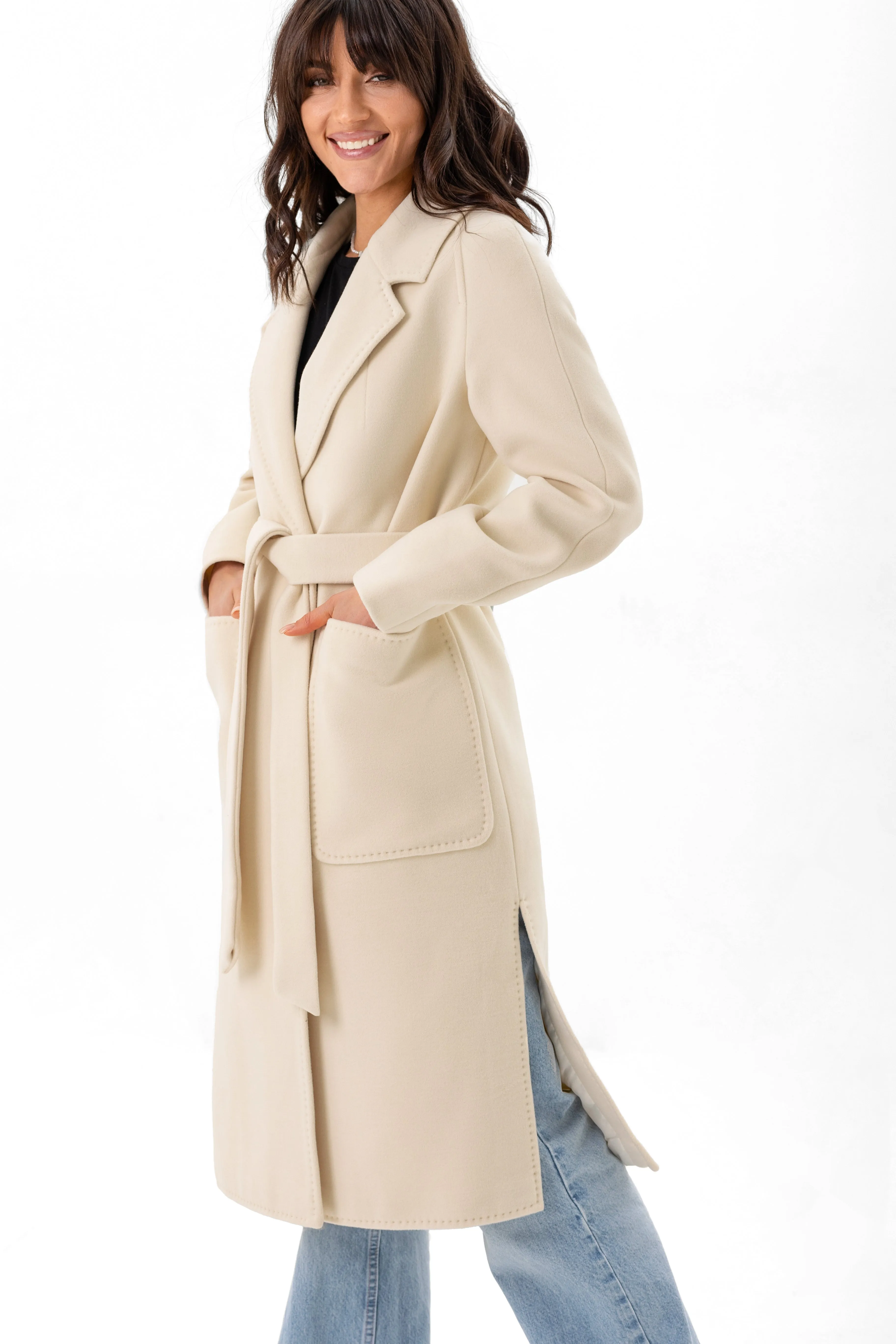 Ariana Classic Wool Blend Overcoat