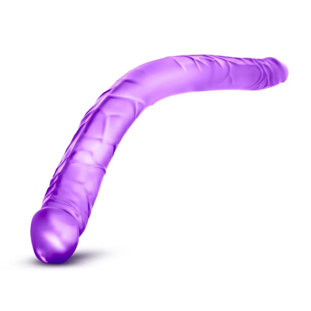 B Yours 16 Inch Double Dildo Purple