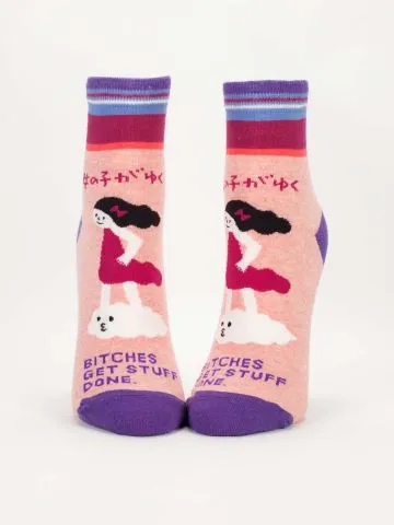 Bitches Get Stuff Done Women's Ankle Sock