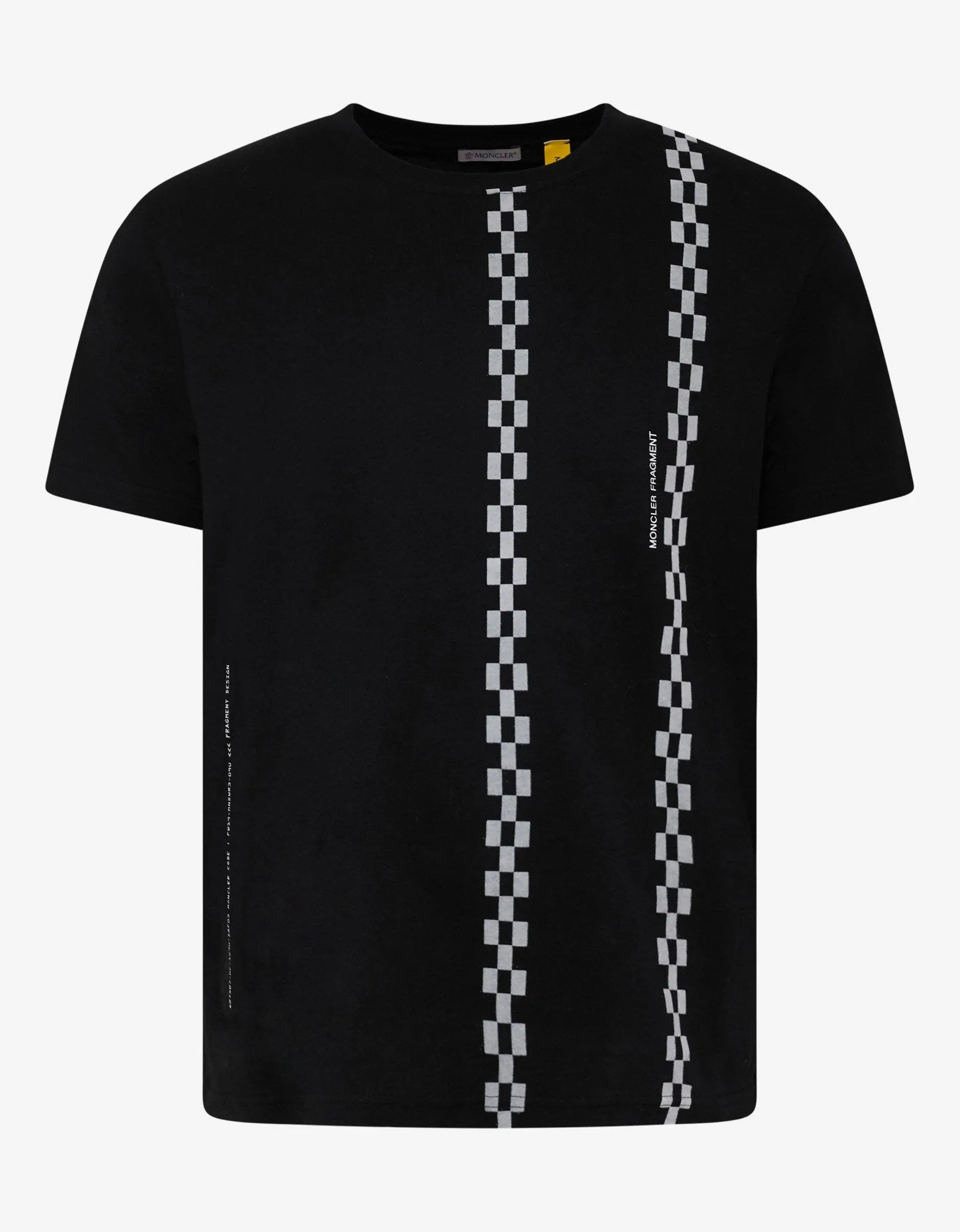 Black Checkered Graphic T-Shirt