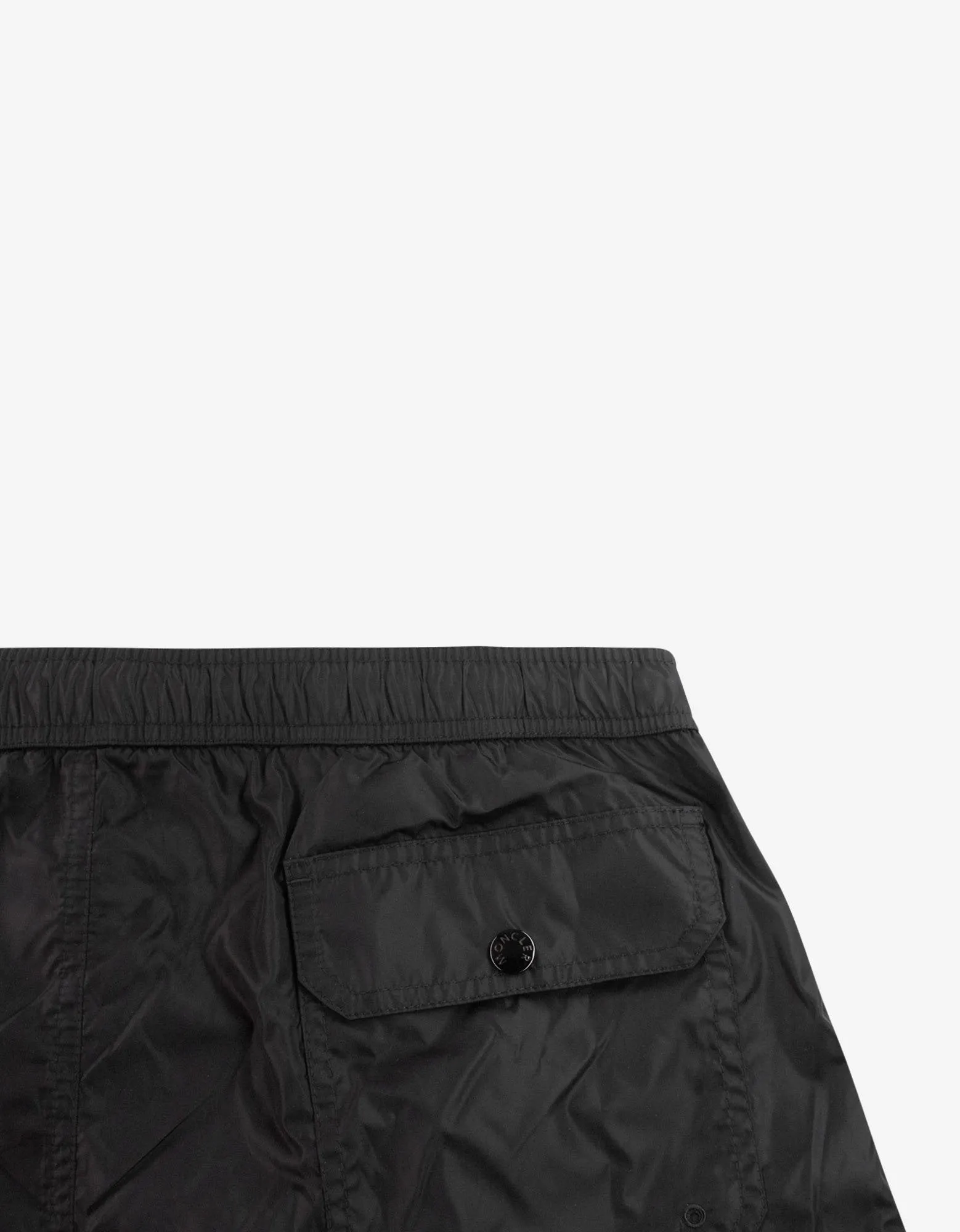 Black Tricolour Seam Swim Shorts