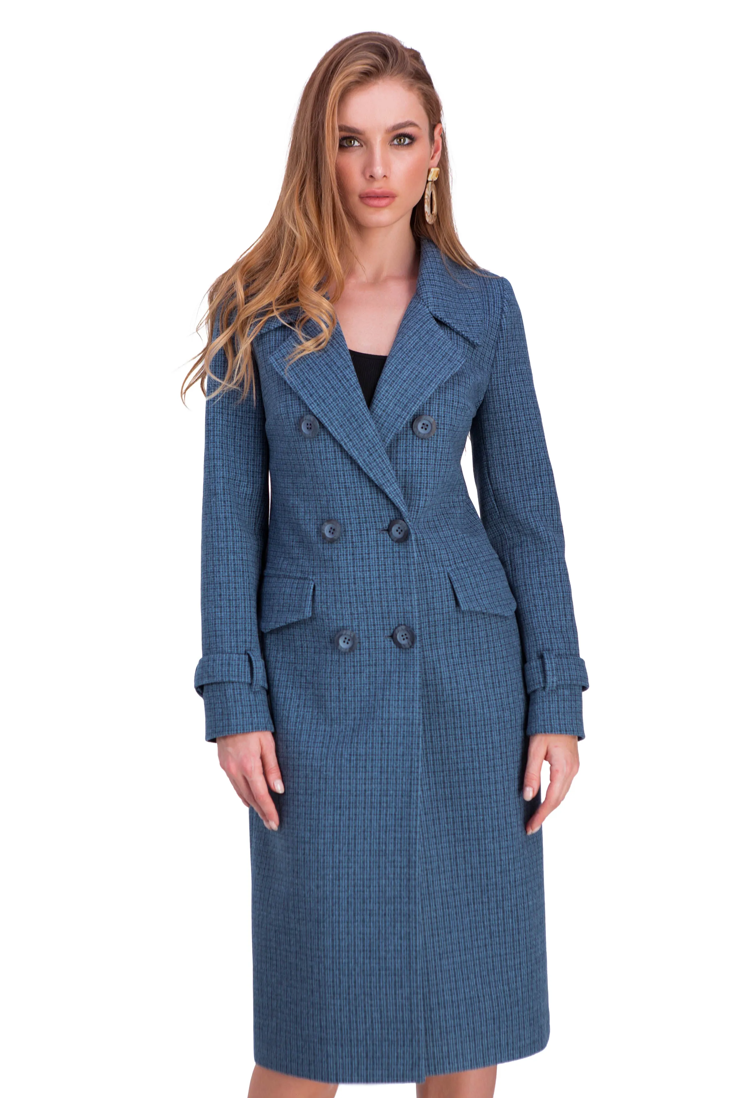 Bruna Fitted Wool Blend Coat