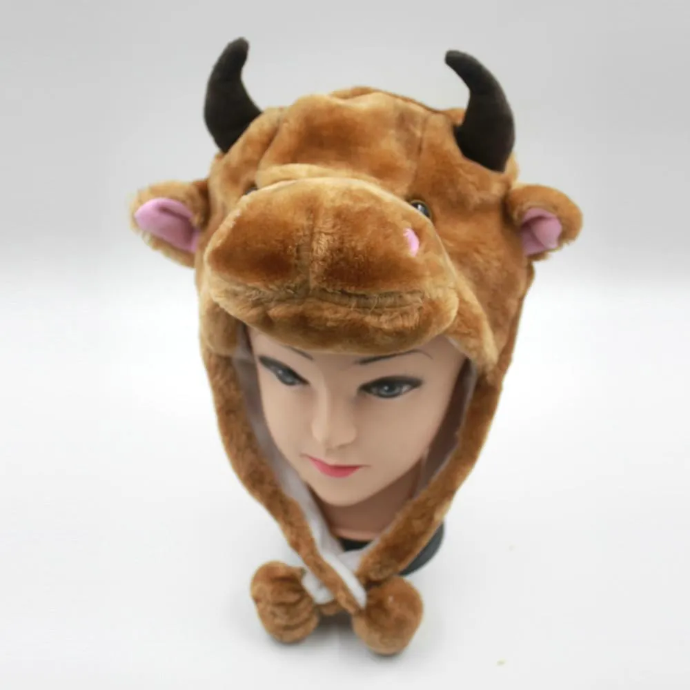 Bull Animal Hat Warm Cap