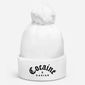 COCAINE & CAVIAR BRAND POM POM BEANIE