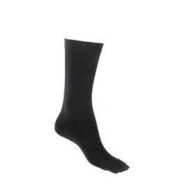 Cotton Loose Top Crew Sock with Tough Toe in Black - Aussie Made