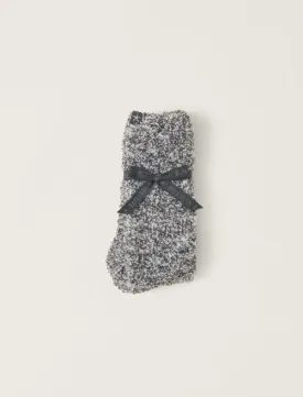 Cozychic Heathered Socks - Slate Blue / White