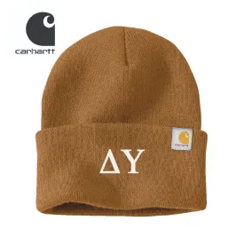 Delta Upsilon Brown Carhartt Beanie