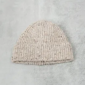 Donegal Wool Beanie - Light Grey