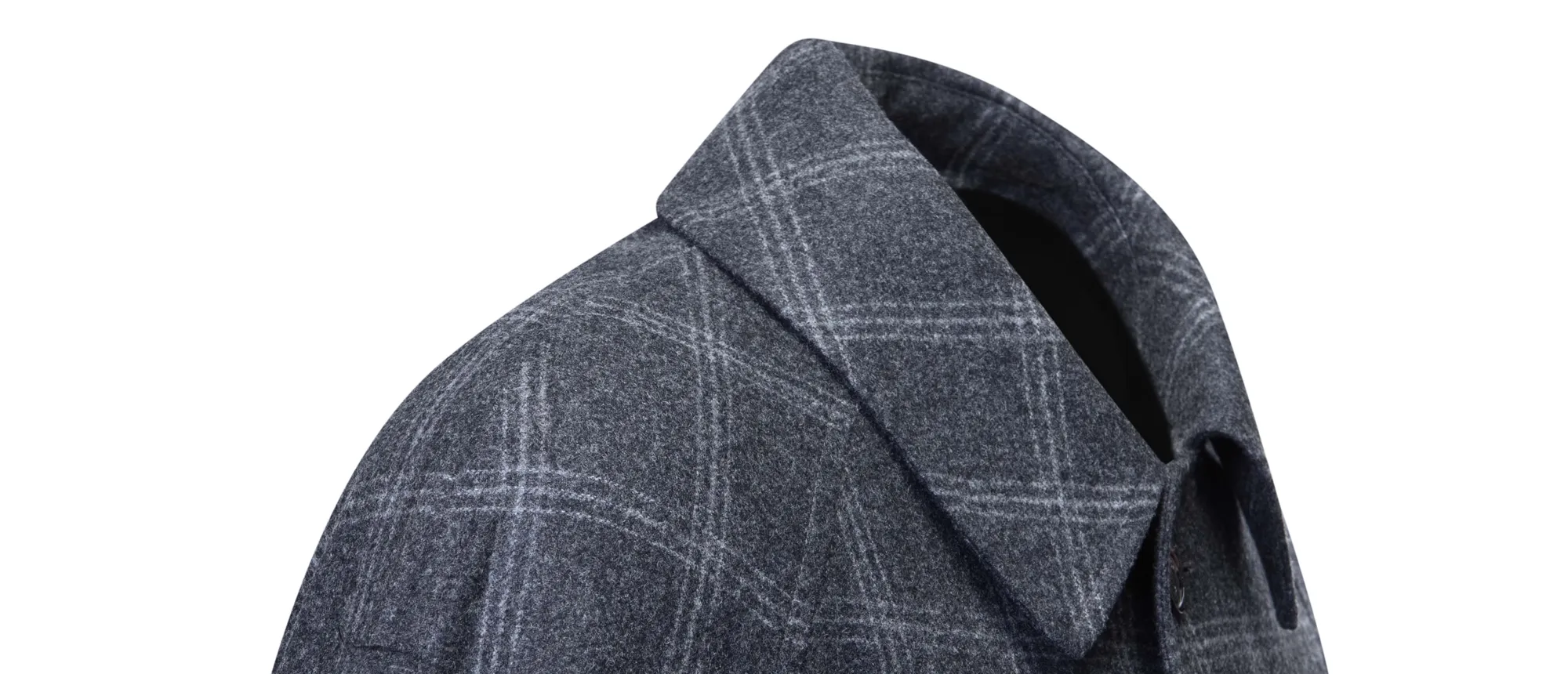 Grenfell x The Rake Cavendish Coat in Grey Windowpane Check in VBC Flannel Wool.