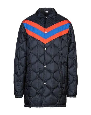 Gucci Man Synthetic Down Jacket Dark blue 38 suit