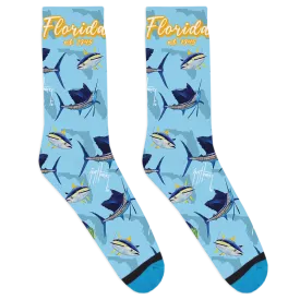 Guy Harvey Florida Collage Socks