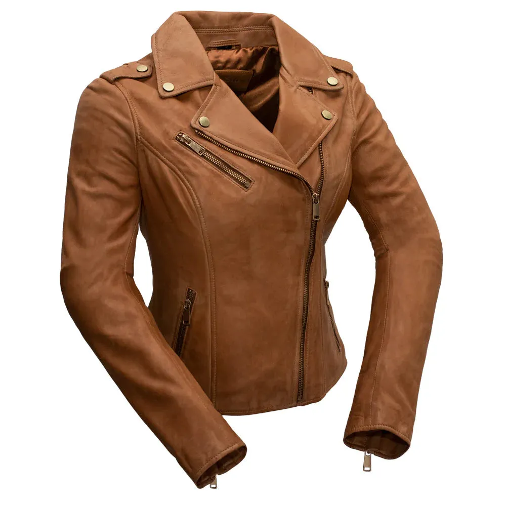 Harper Womens Moto Leather Jacket (Autumn)