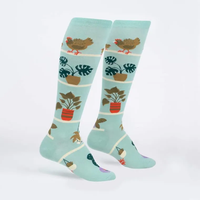 Hen and Chicks Women's Knee High Sock