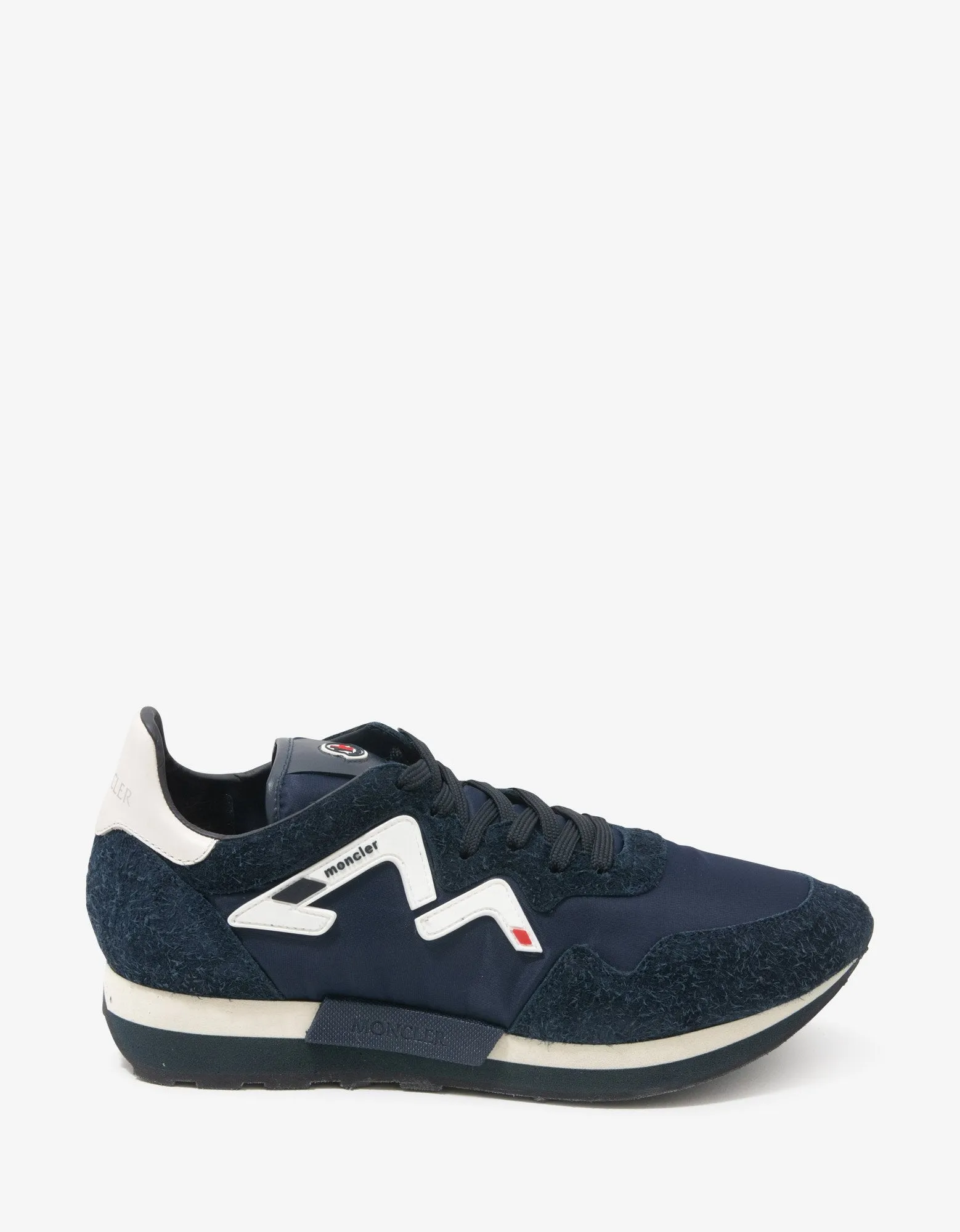 Herald Navy Blue Suede & Nylon Trainers