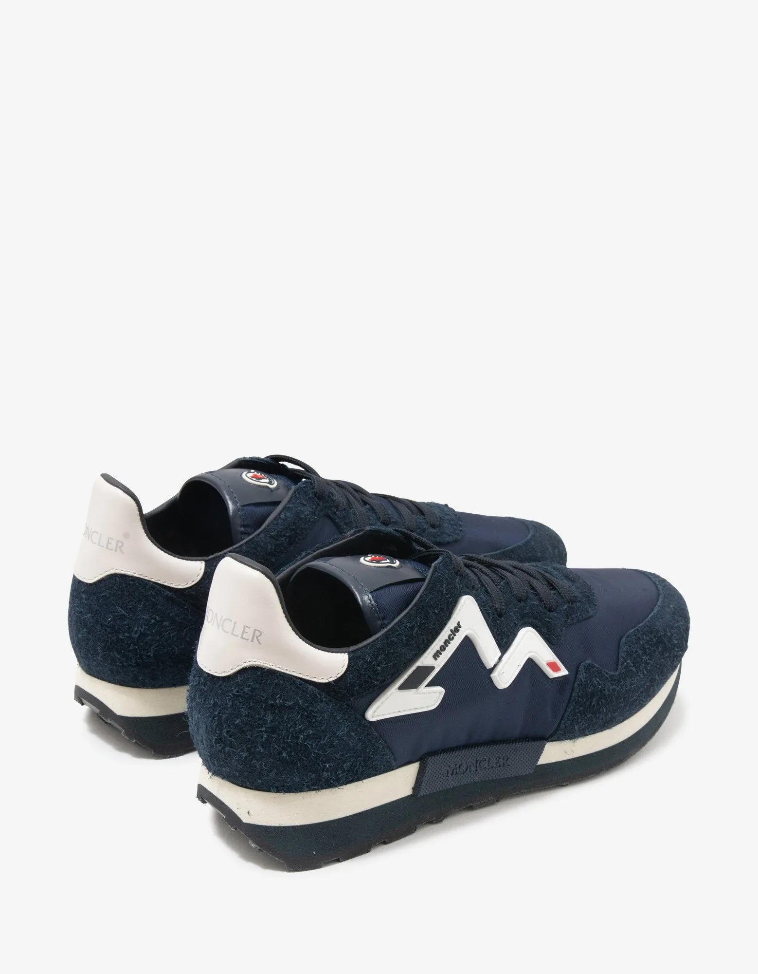 Herald Navy Blue Suede & Nylon Trainers