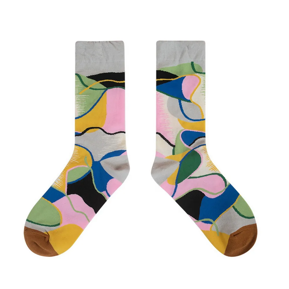 Himiyako Novelty Socks w/ Abstract Patterns BMH901