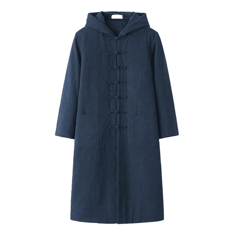 Hooded Tang Overcoat for Winter