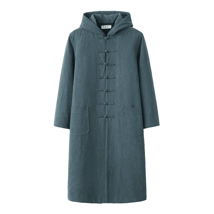 Hooded Tang Overcoat for Winter