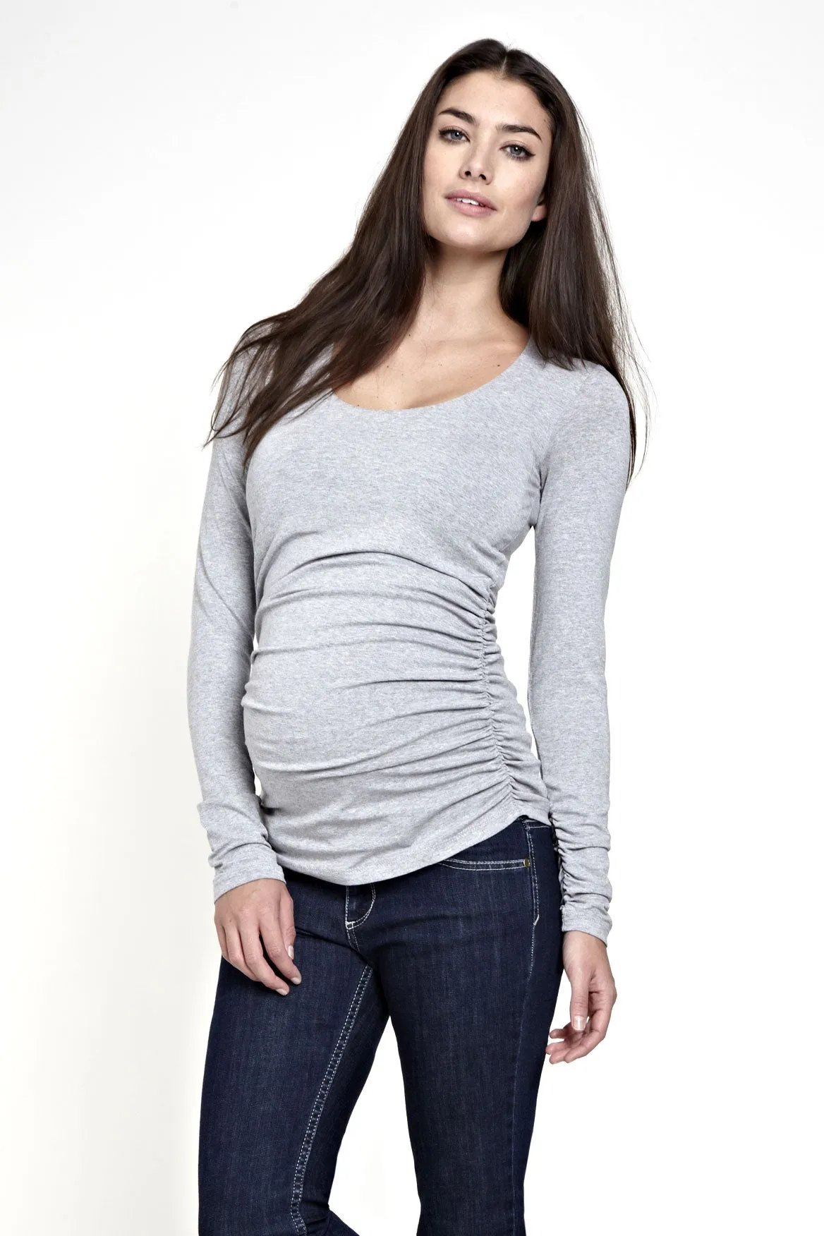 Isabella Oliver Caviar Scoop Maternity Top