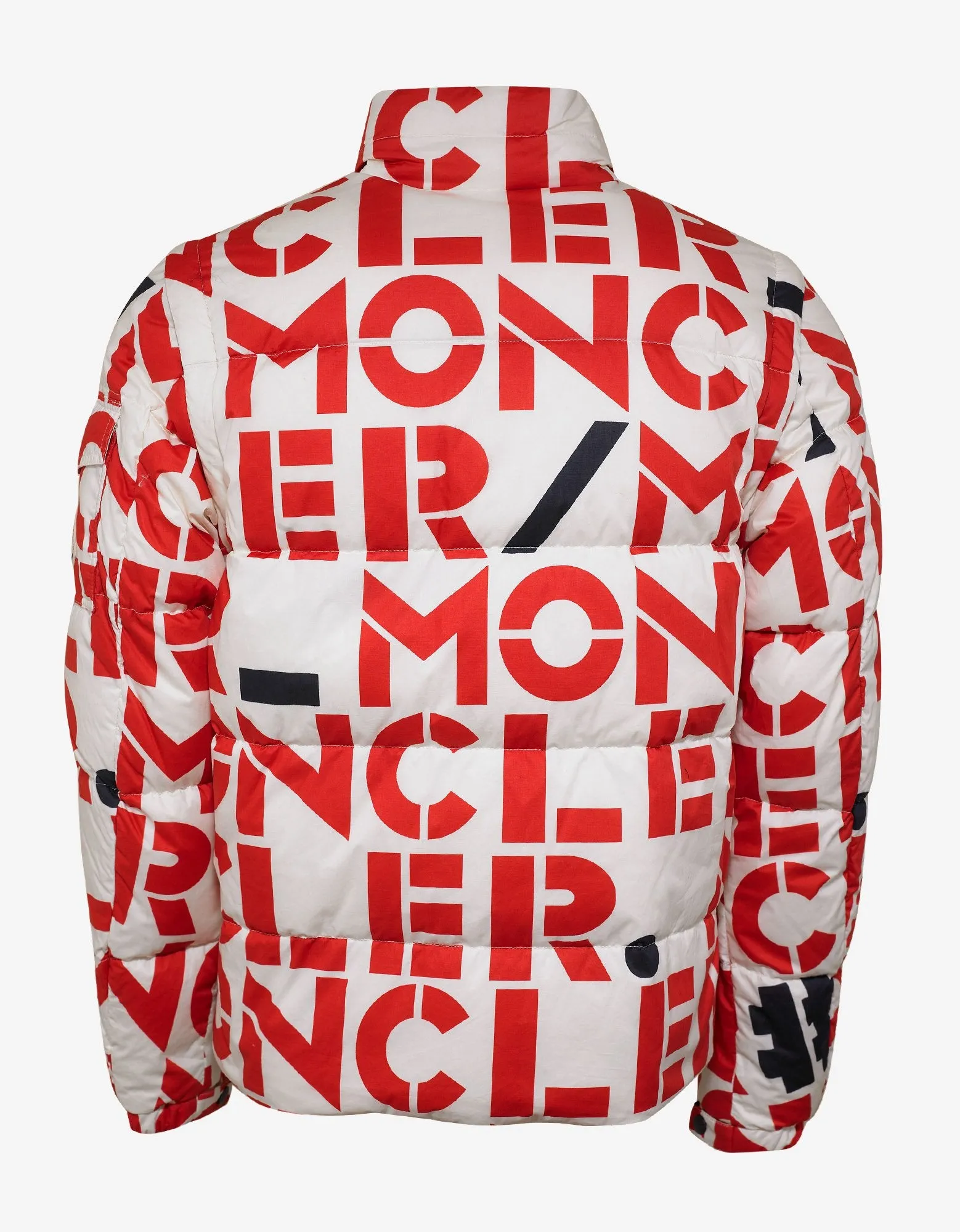 Jehan All-Over Logo Print Nylon Down Jacket