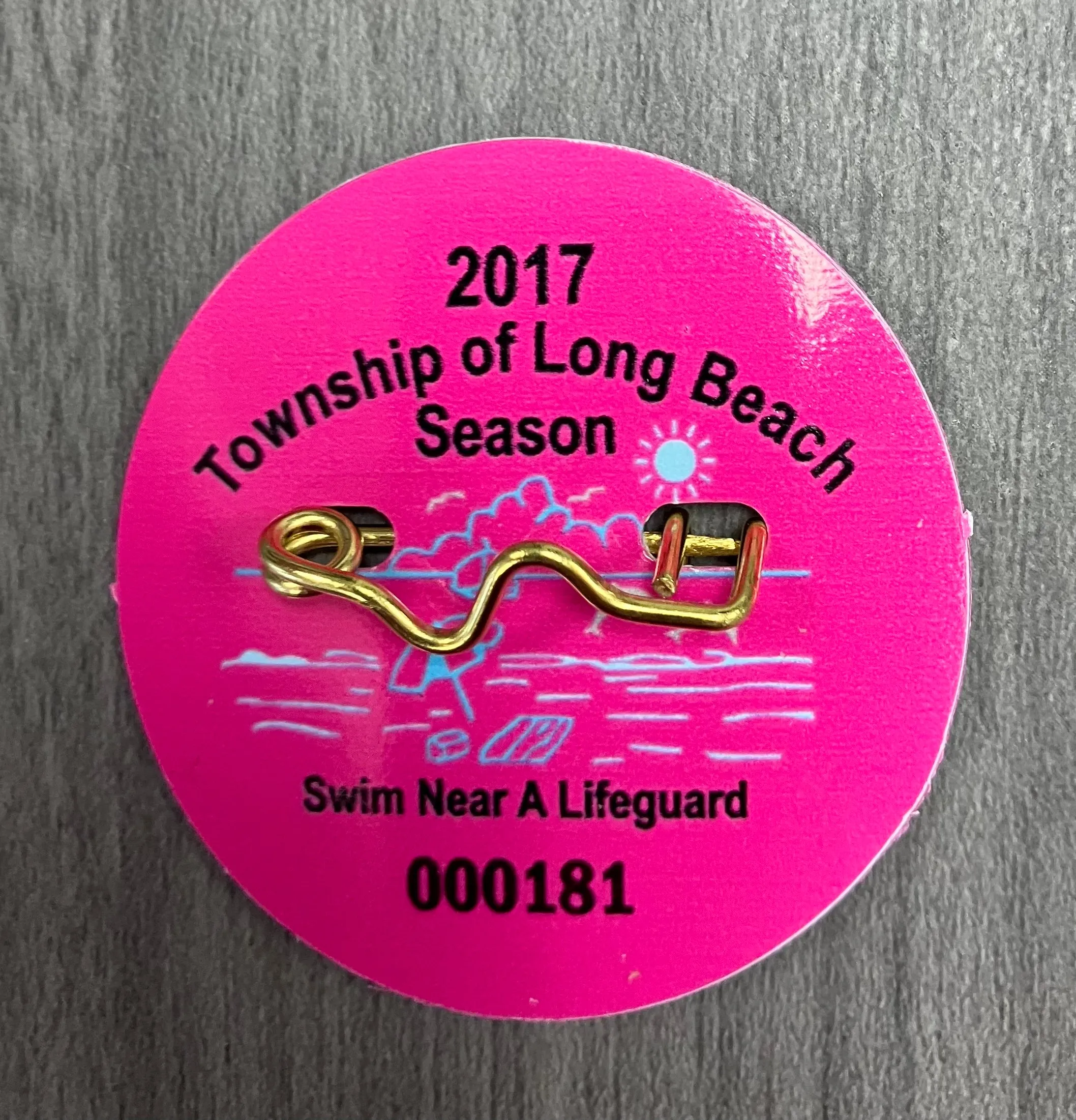 Long Beach Township 2017 Seasonal Beach Badge