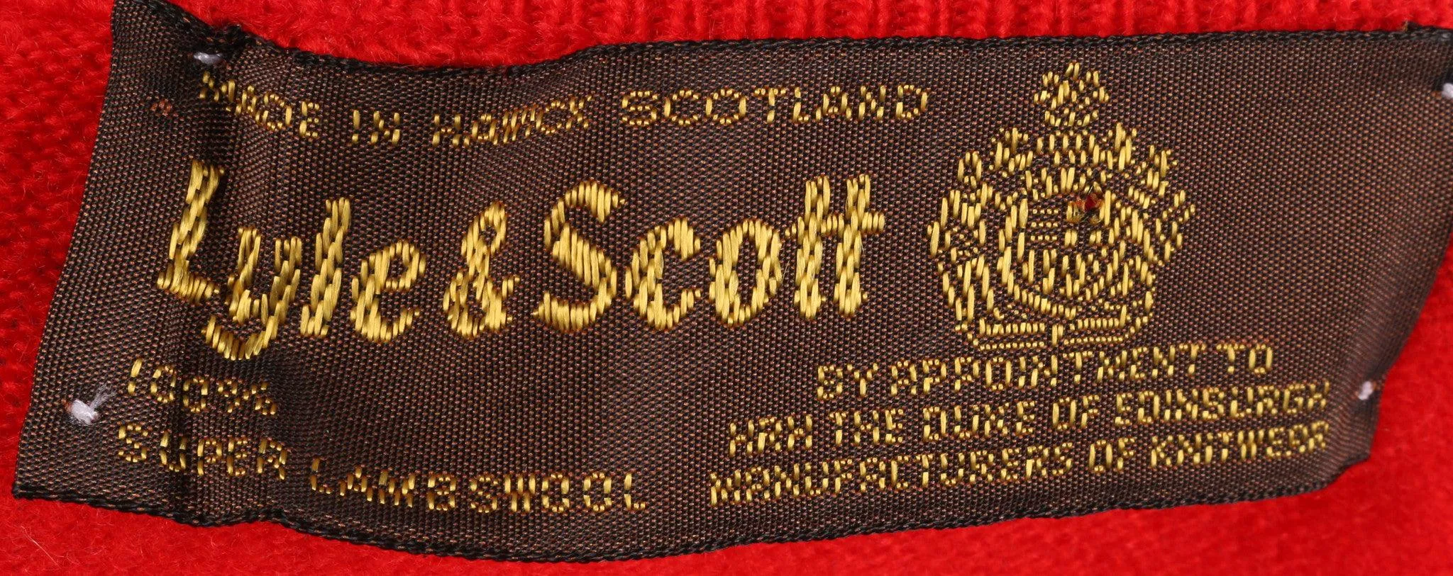 Lyle and Scott red jumper size 10/12