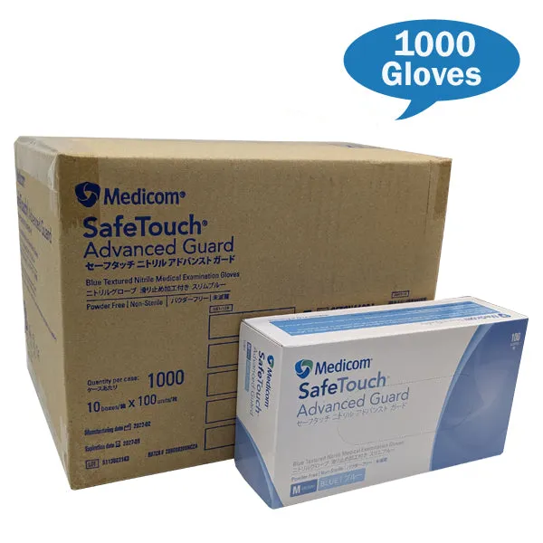 Medicom SafeTouch Advance Guard Blue Nitrile Gloves