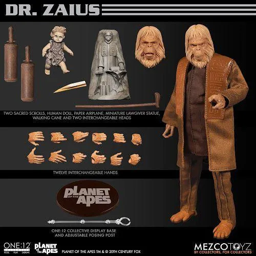 Mezco Toyz Planet of the Apes Dr. Zaius One:12 Collective Action Figure