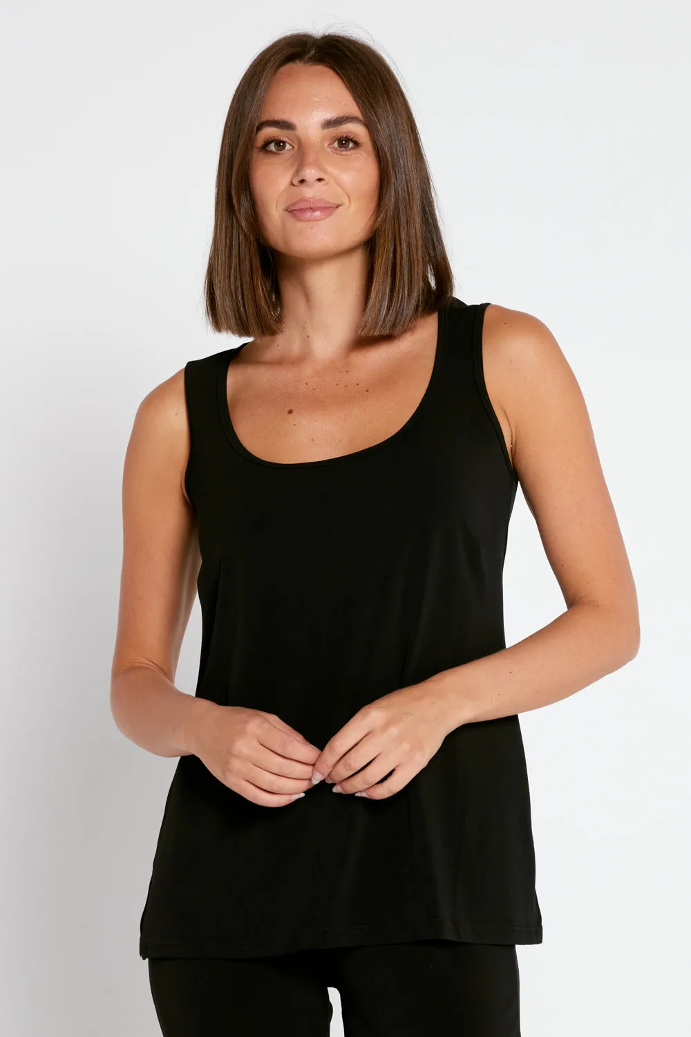 Mia Stretch Cami - Black