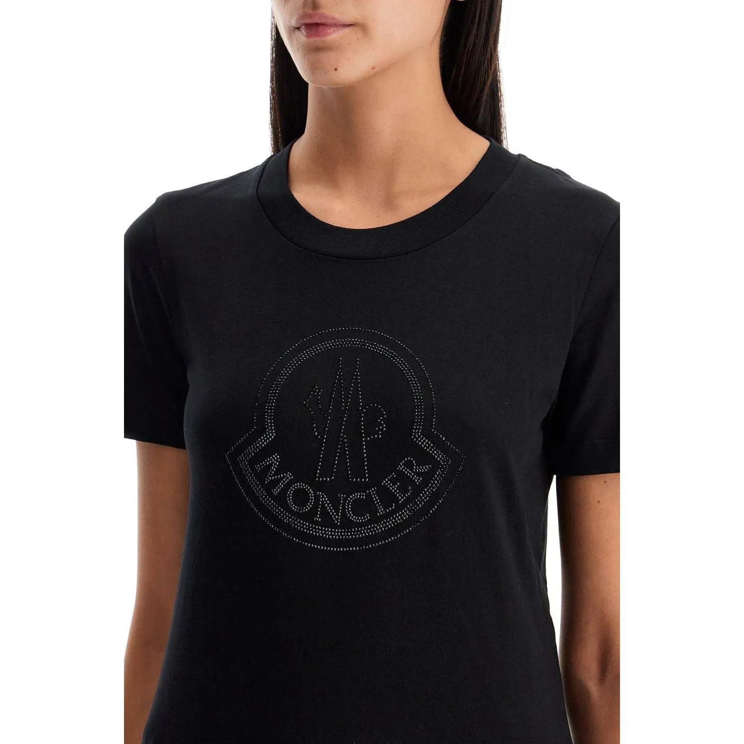 Moncler 'logo rhinestone t-shirt