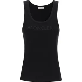 Moncler sleeveless ribbed jersey top