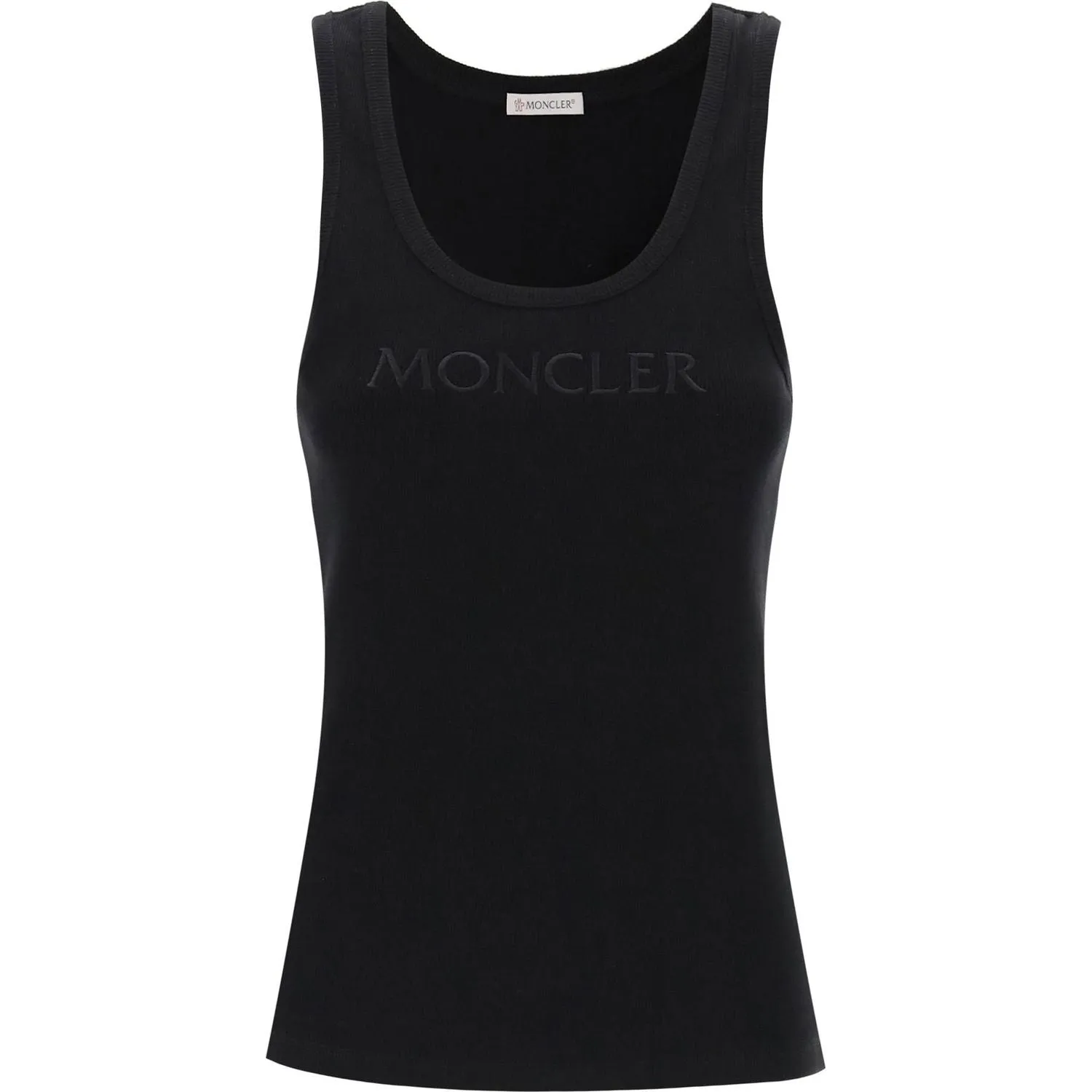 Moncler sleeveless ribbed jersey top