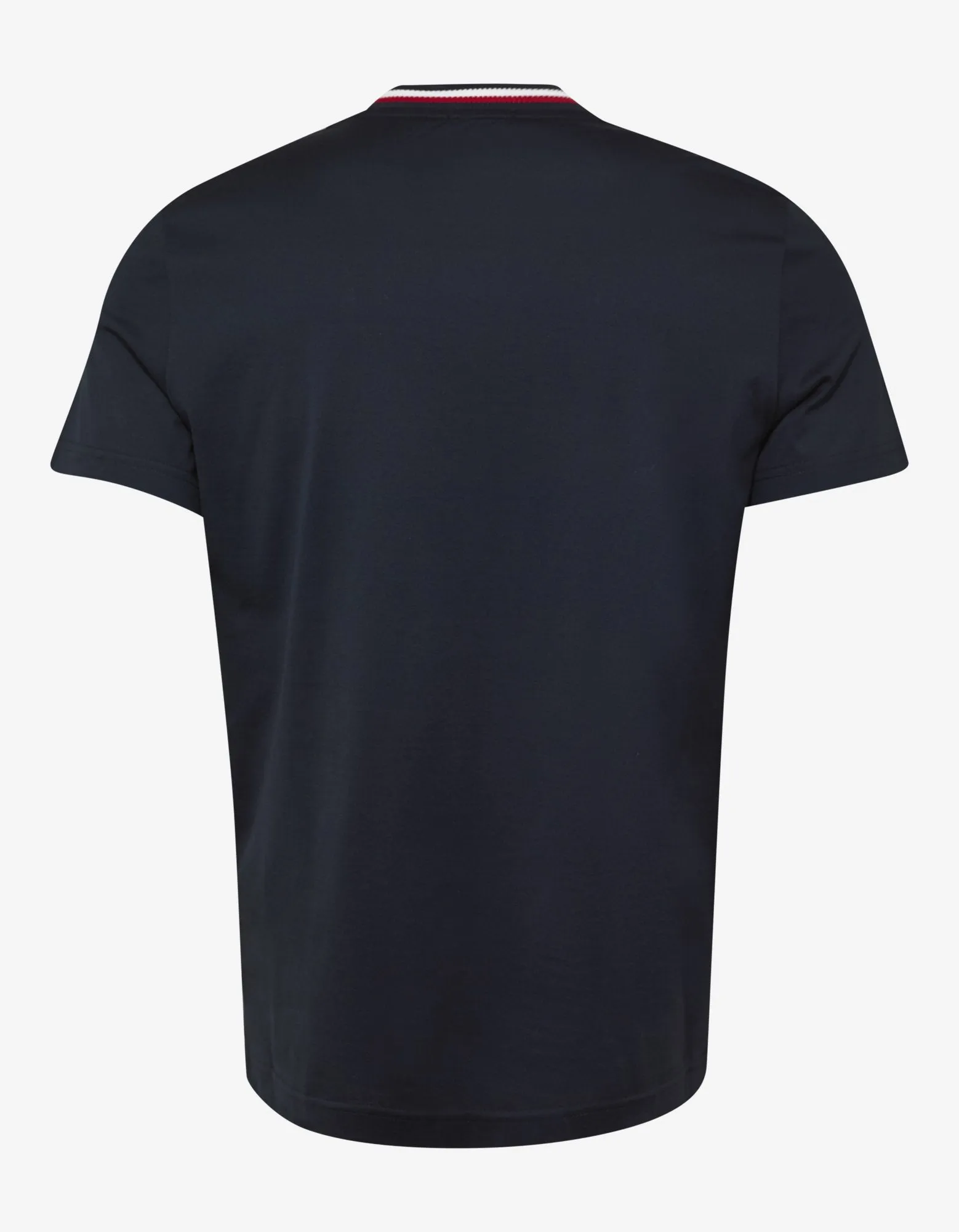 Navy Blue Tricolour Collar T-Shirt