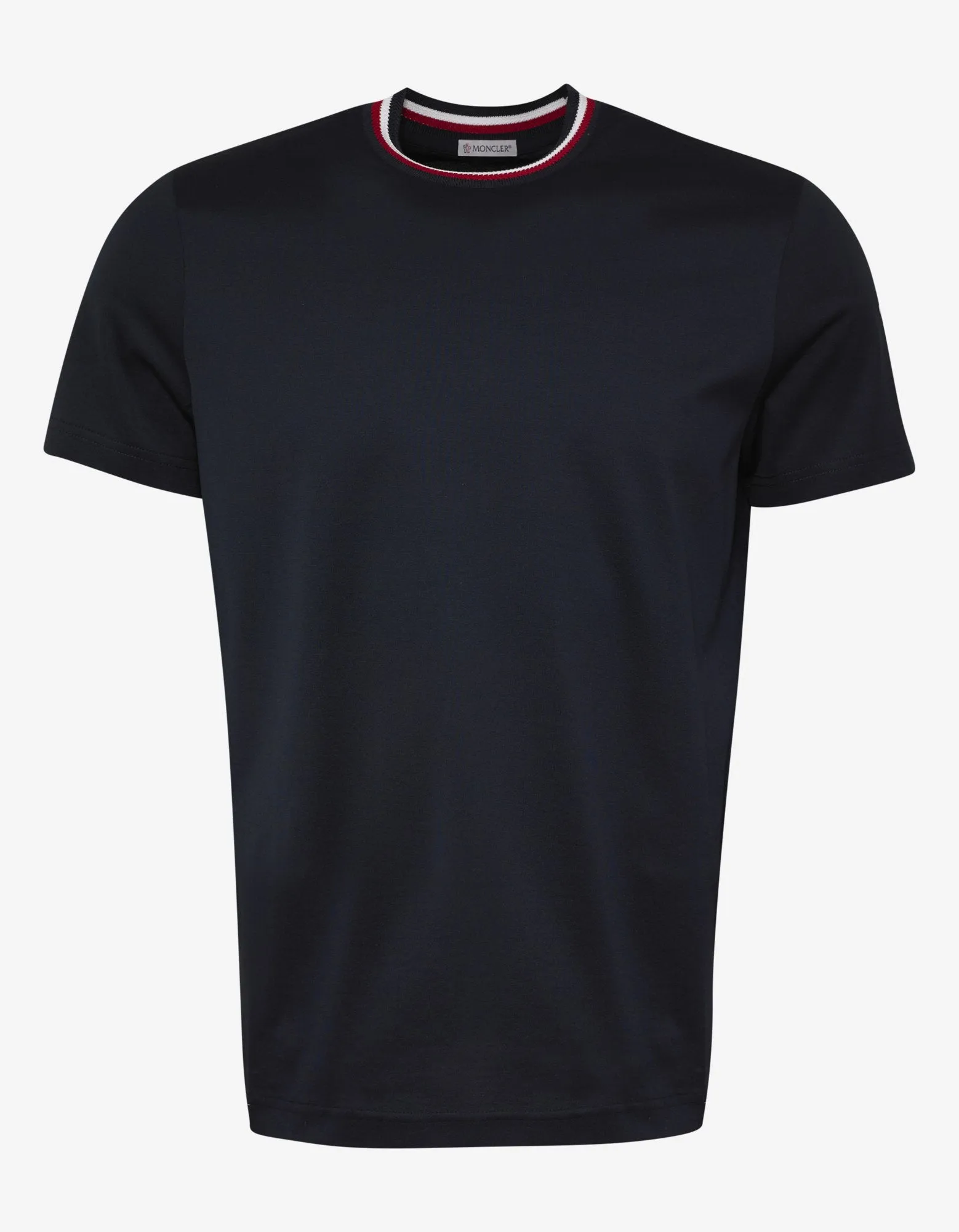 Navy Blue Tricolour Collar T-Shirt