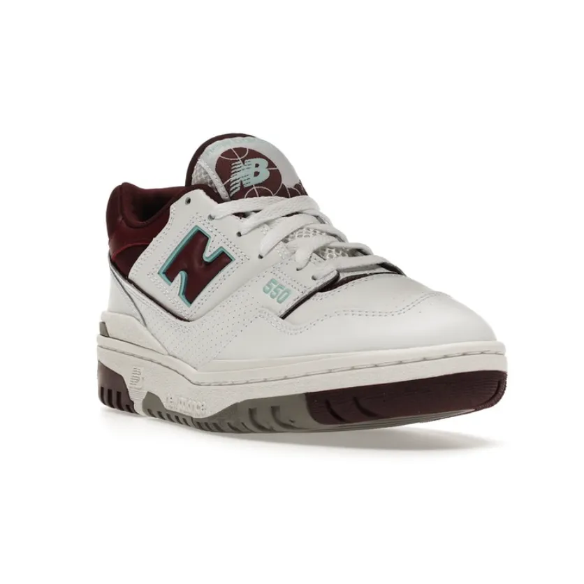 New Balance 550 Burgundy Cyan