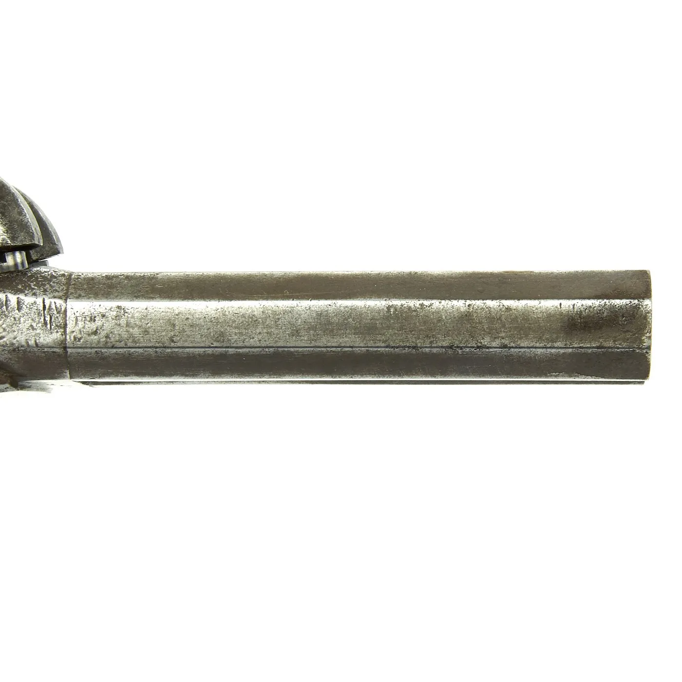 Original European Continental Double Barrel Percussion Overcoat Pistol - Circa 1840