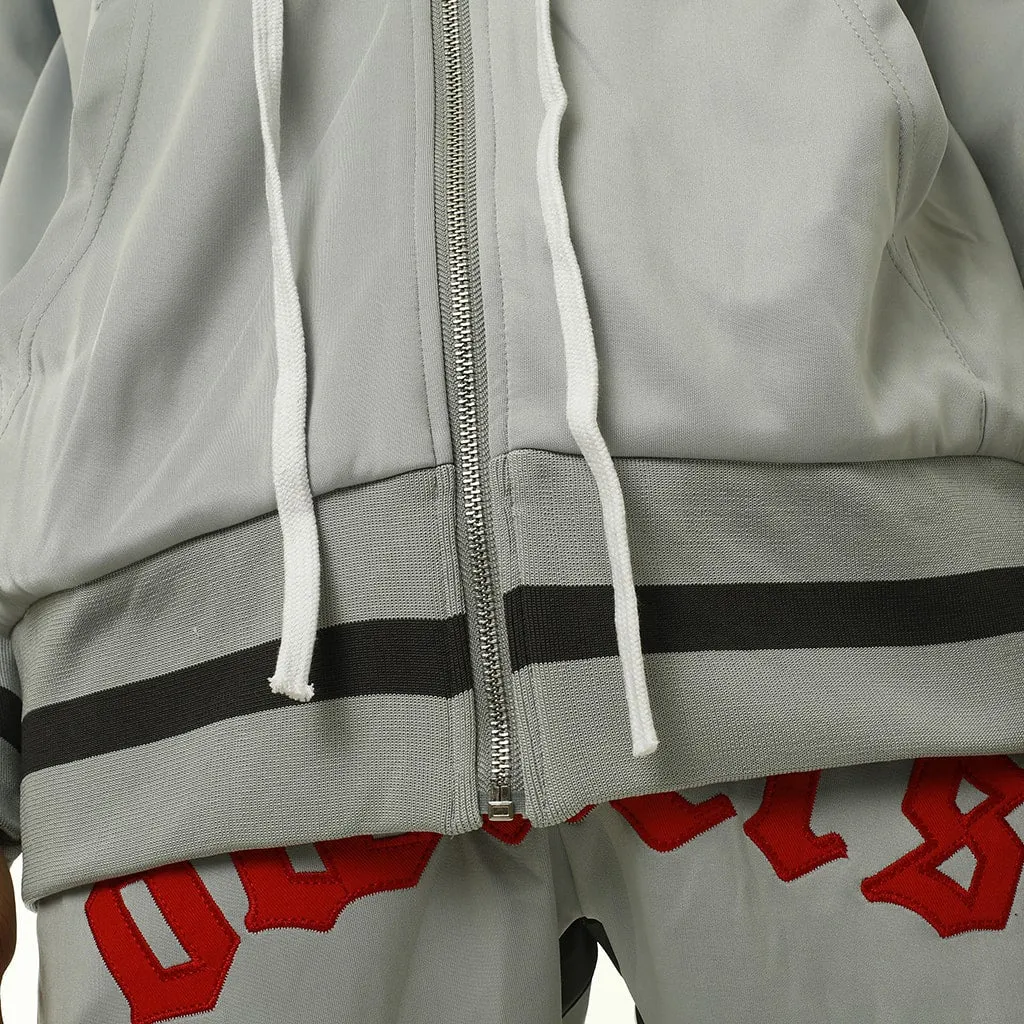 Own The Team Double Stripe Track Jacket Grey