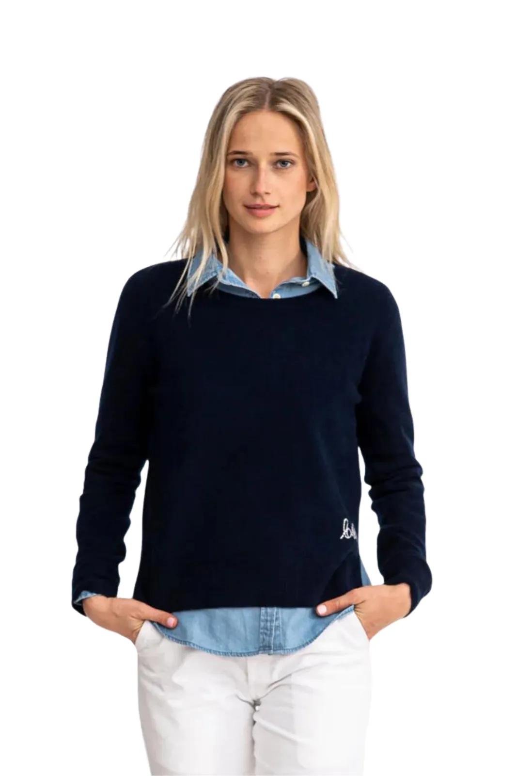 Patchwork Pullover Indigo, Indigo