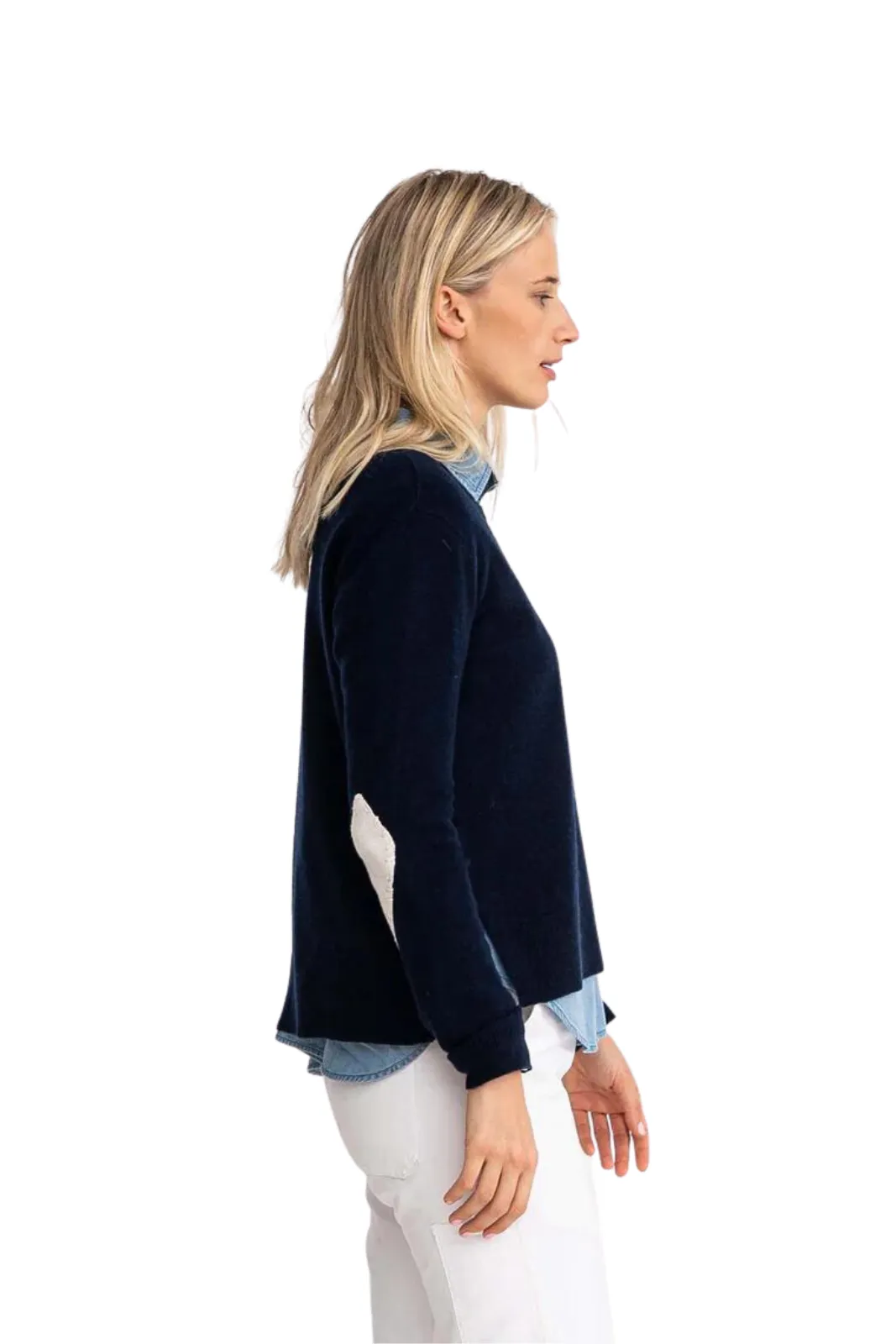 Patchwork Pullover Indigo, Indigo