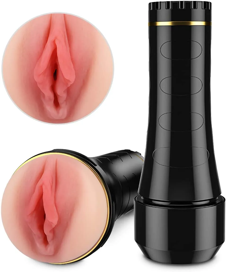 Realistic Vagina Pocket Pussy, Handsfree Fleshlight, Vacuum Suction Masturbator