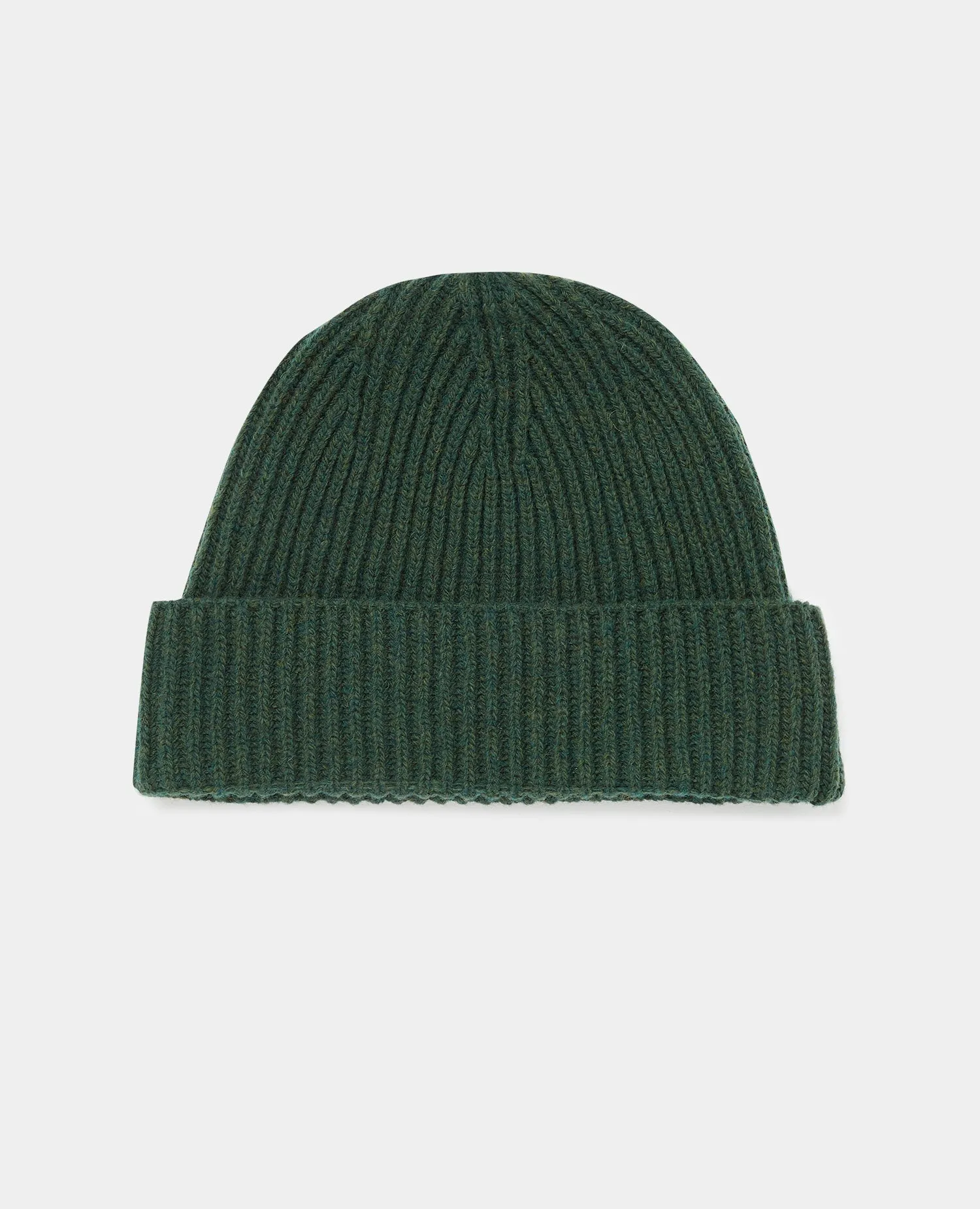 Rib-Knit Wool Rich Beanie