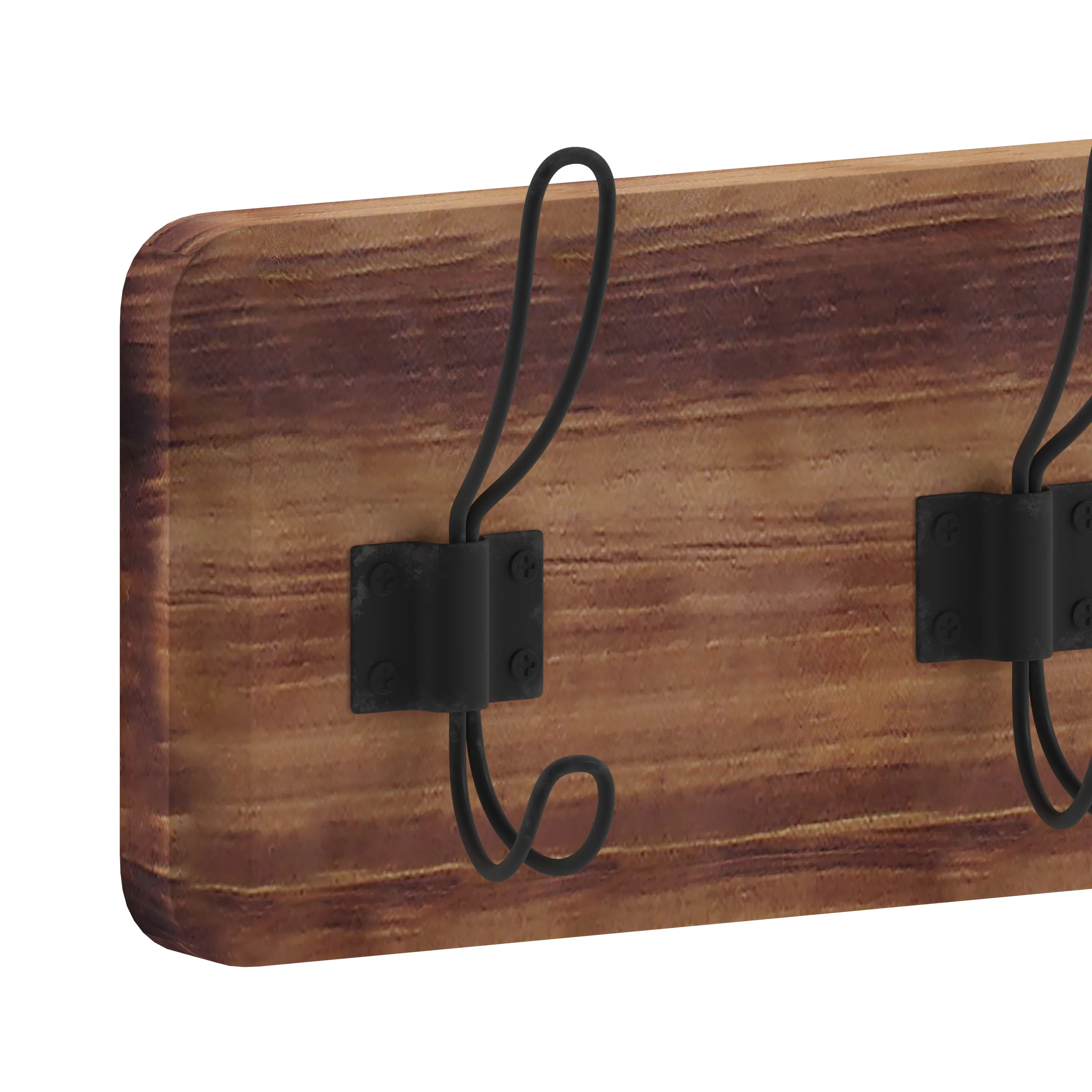 Rustic Brown Wall Coat Rack HFKHD-GDI-CRE8-532315-GG