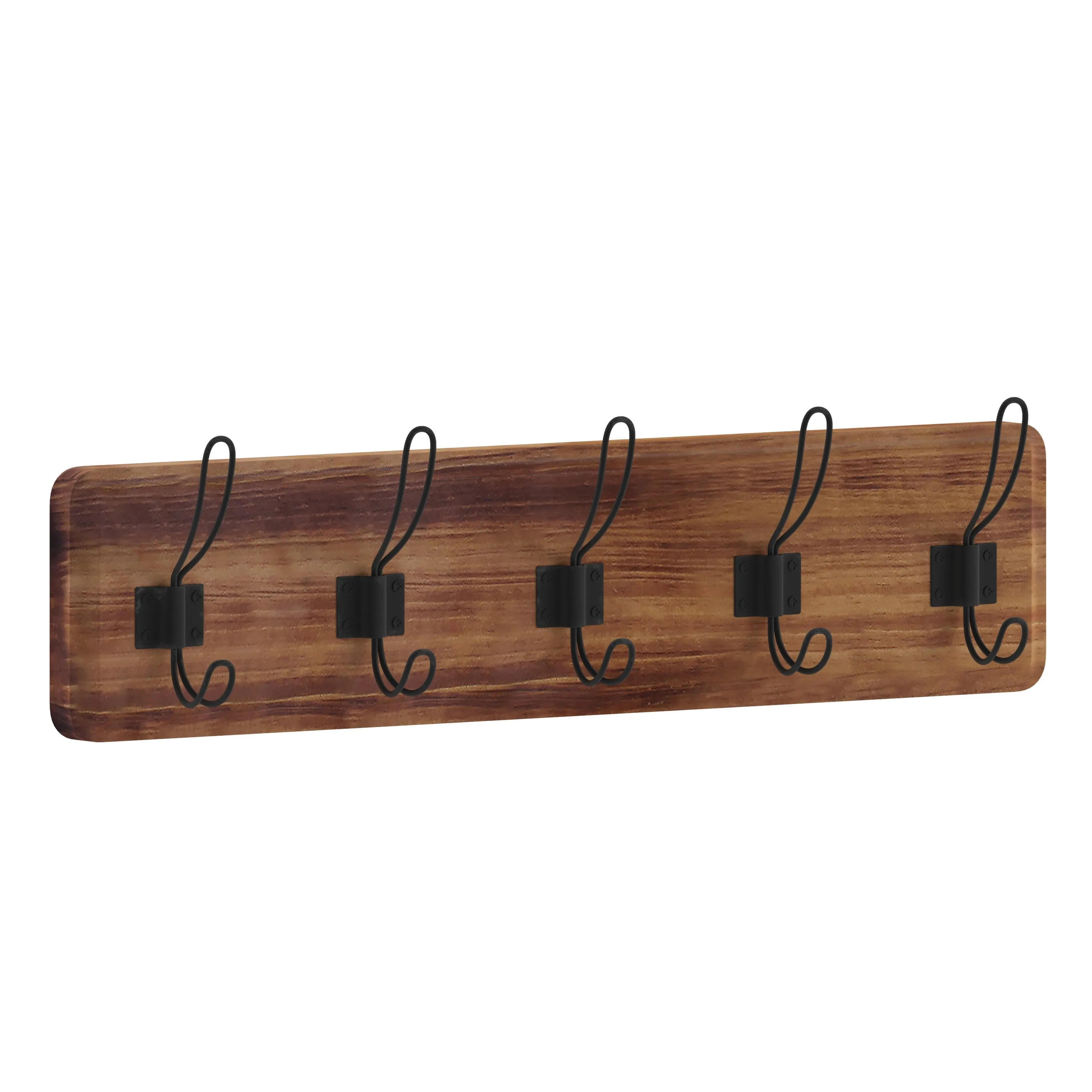 Rustic Brown Wall Coat Rack HFKHD-GDI-CRE8-532315-GG