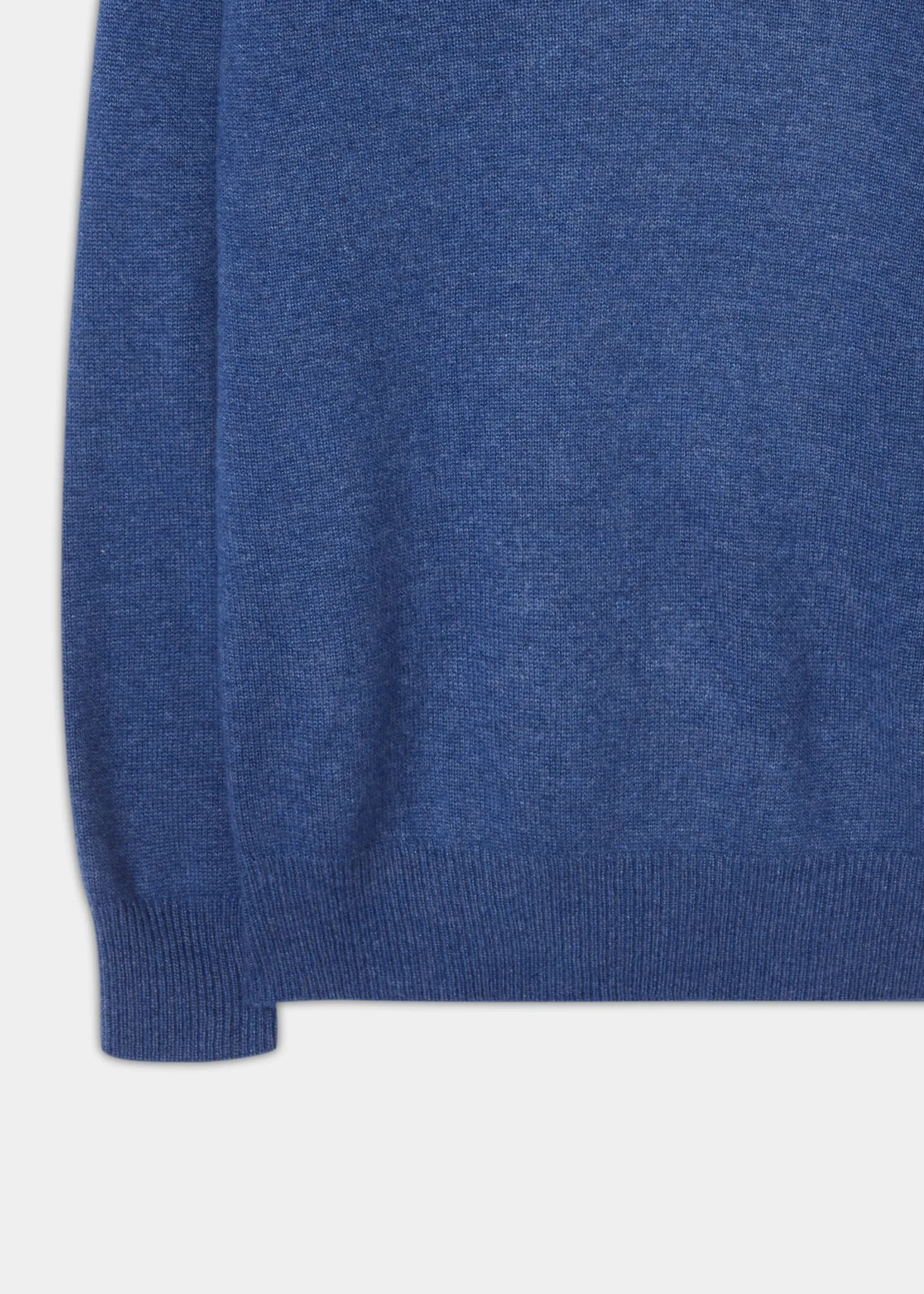 Selkirk Cashmere Jumper in Denim - Classic Fit