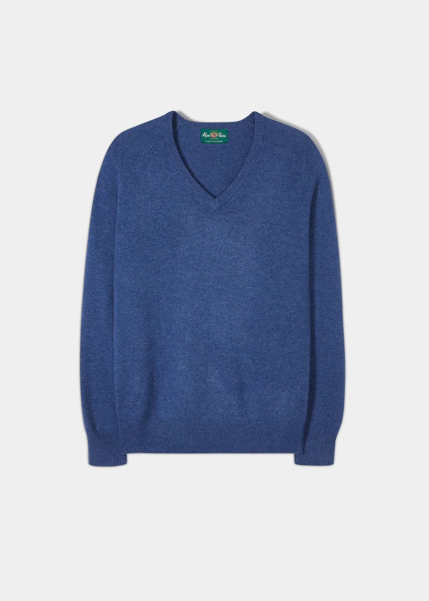 Selkirk Cashmere Jumper in Denim - Classic Fit