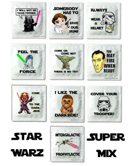 Star Warz Condom Assortment - All Star Warz Condoms in One Great Assortment!