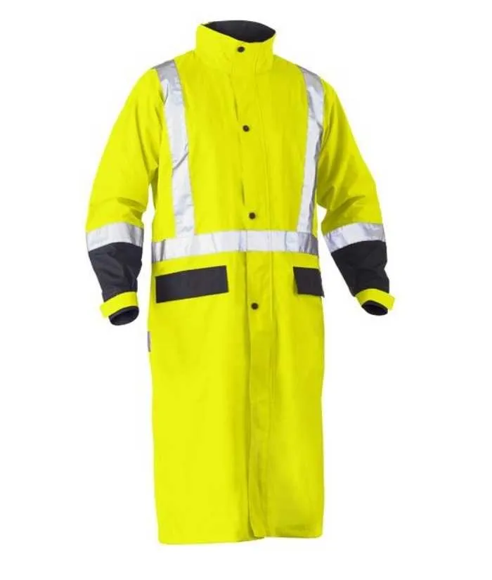 Taped, Hi Vis, Long Rain Coat