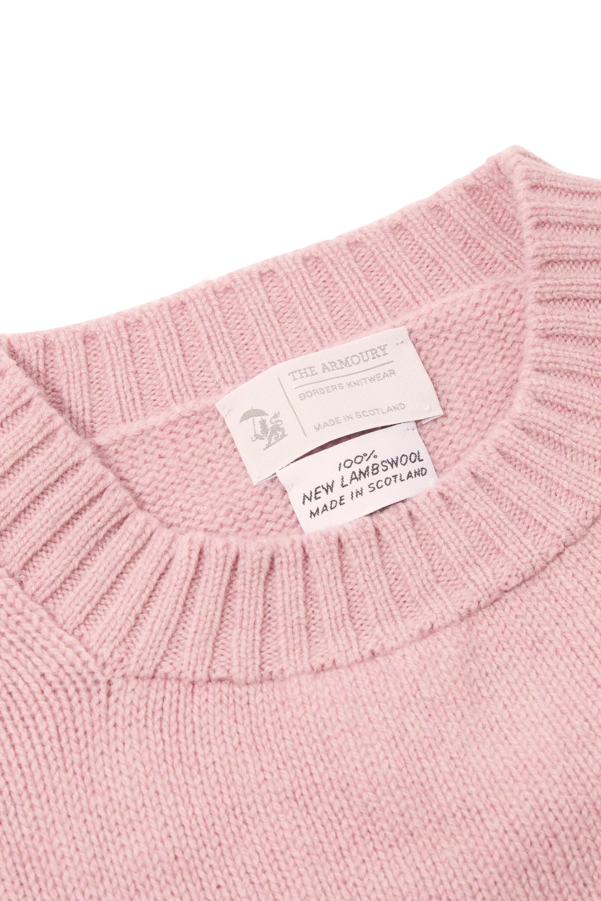 The Armoury Calamine 4-Ply Lambswool Crewneck Sweater