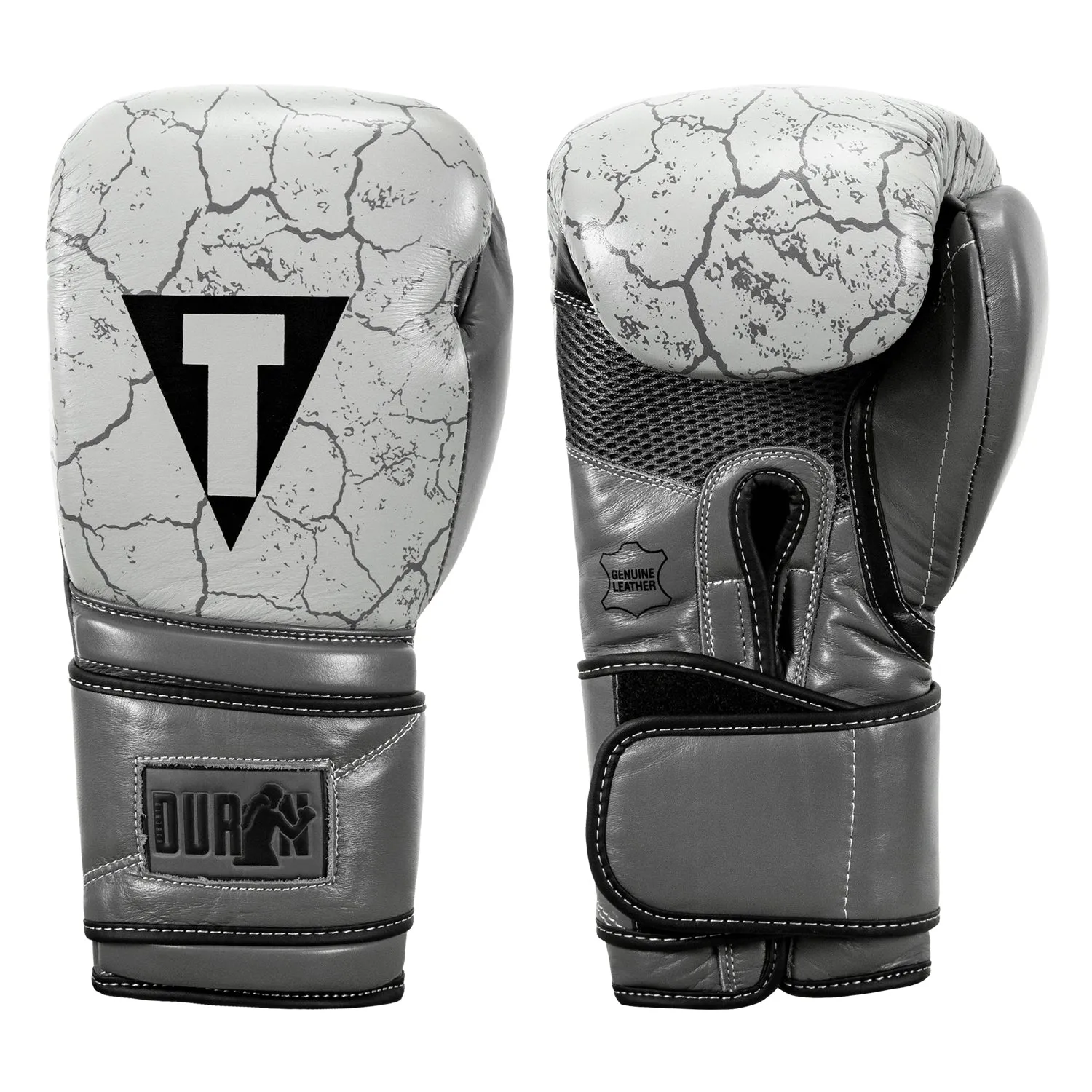 TITLE Boxing Roberto Duran Stone Leather Training Gloves